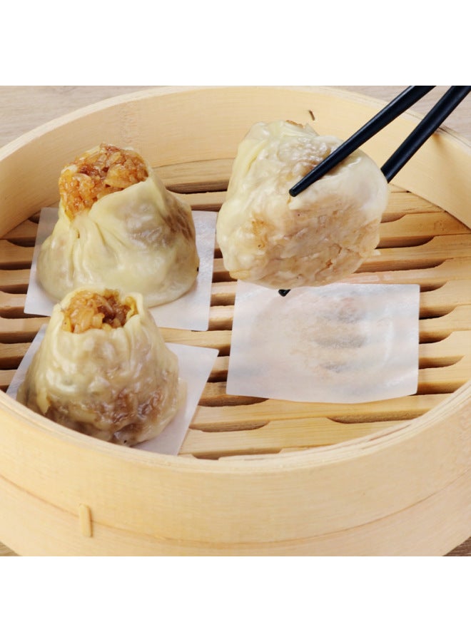 Steamer Paper Steamed Buns Steamed Buns Mat Non-stick Household Food Grade Disposable Special Bread Pad Paper-Specifications:Round 7cm500 Sheets - Image 2