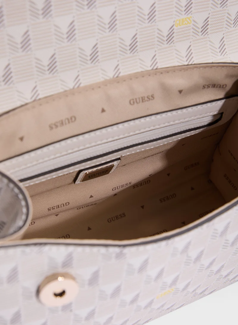 GUESS G Wave Top Handle Flap