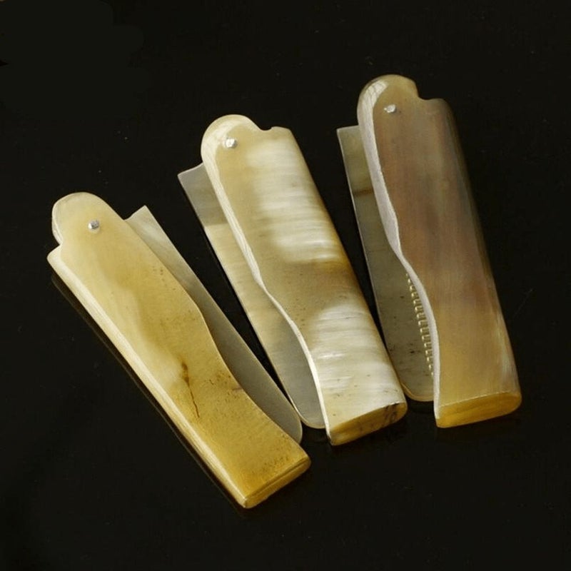 Foldable Horn Comb Pocket Comb 1pc Massage Comb Hairdressing Design Tool Portable Hair Care Tool - Image 3