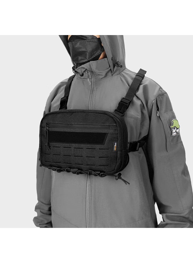 Mardingtop Outdoor Tactical Chest Pack, Cycling Sports Hiking Men's Bag, Quick-response Lightweight Portable Motorcycle Bag - Image 3