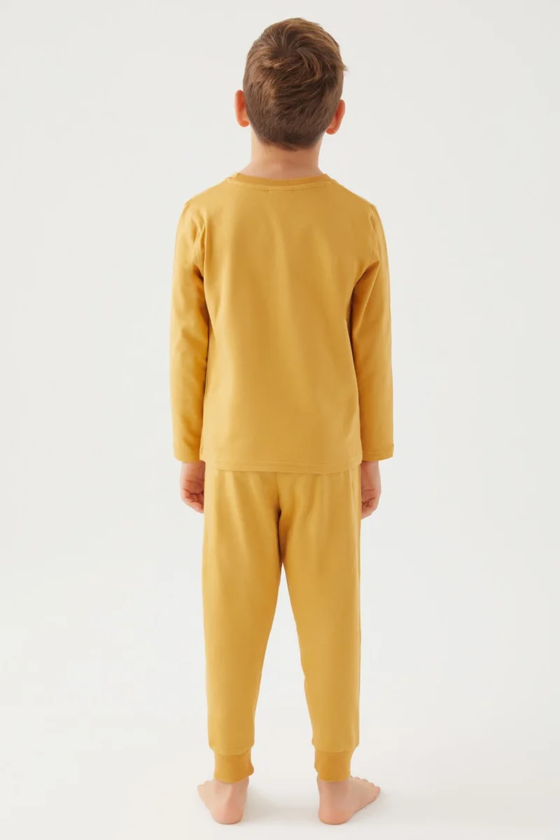 يو اس بولو اسن Boys' Two-Piece Set Dark Mustard