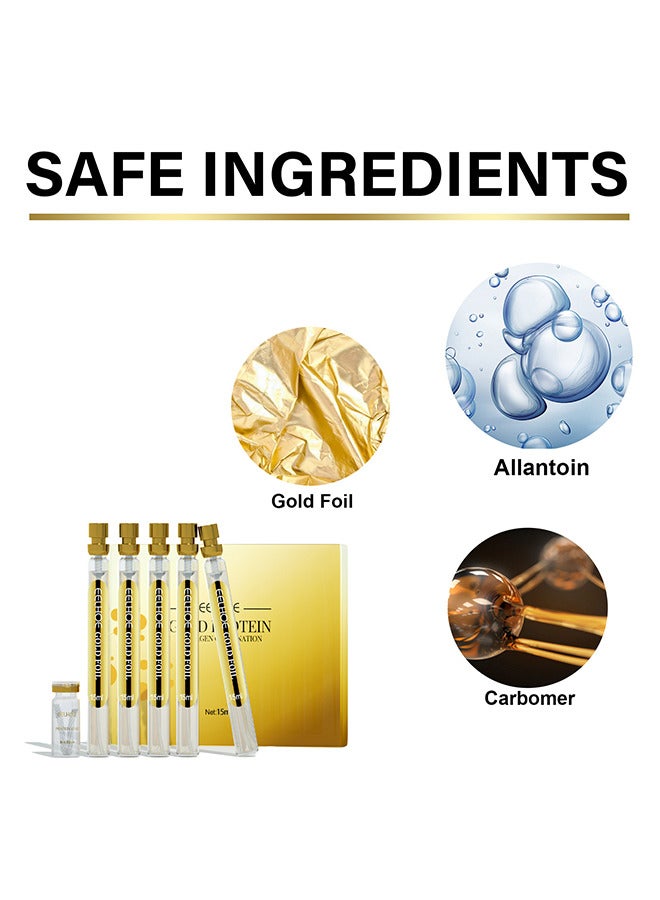 EELHOE Instalift Protein Thread Lifting Set, Soluble Protein Thread and Nano Gold Essence Combination, Absorbable Collagen Thread for Face Lift, Reverse Collagen Serum for Face, Smoothing Firming Moisturizin - Image 5