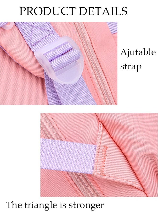 DUNISO - Girl's School Backpack Waterproof Book Bag with Compartments for Teen Girl Kid Students Elementary School Kids' School Bag With Large Capacity and Reflective strip - Image 1