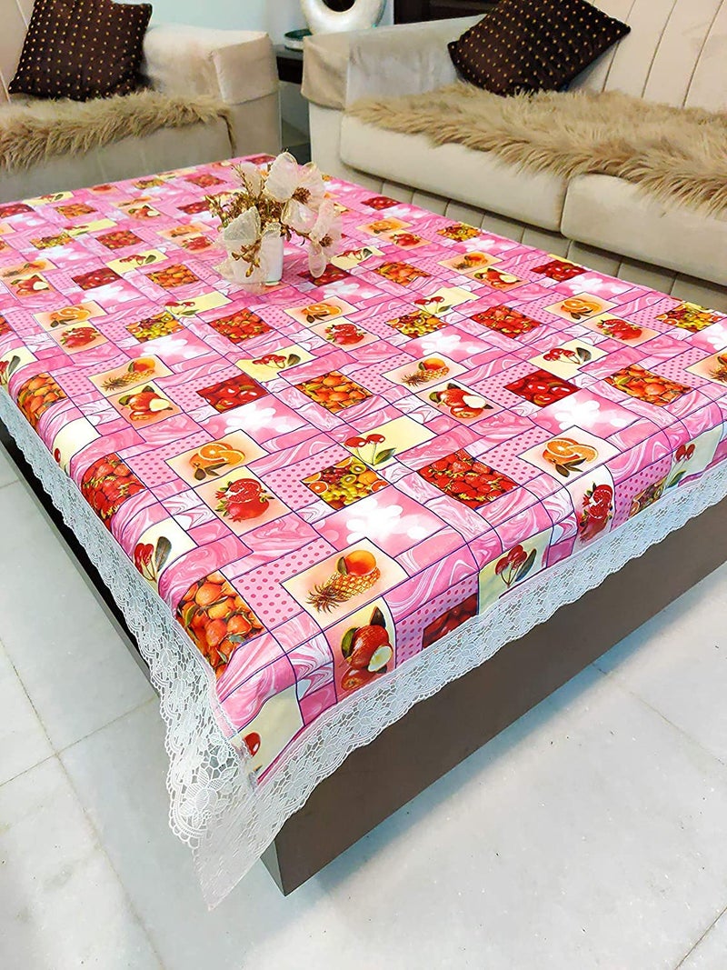CASANEST Thick PVC 810 Seater Dining Table Cover Size60x108 InchWidth x Length Waterproof Table Cover printed004 - Image 2
