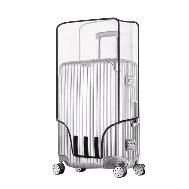 Yopolaz Clear Suitcase Cover - 20 22 24 26 28 30 Inch Suitcase Covers - PVC Waterproof Luggage Cover - Top and Side Handle Gap Suitcase Protector (26 Inch) - Image 1