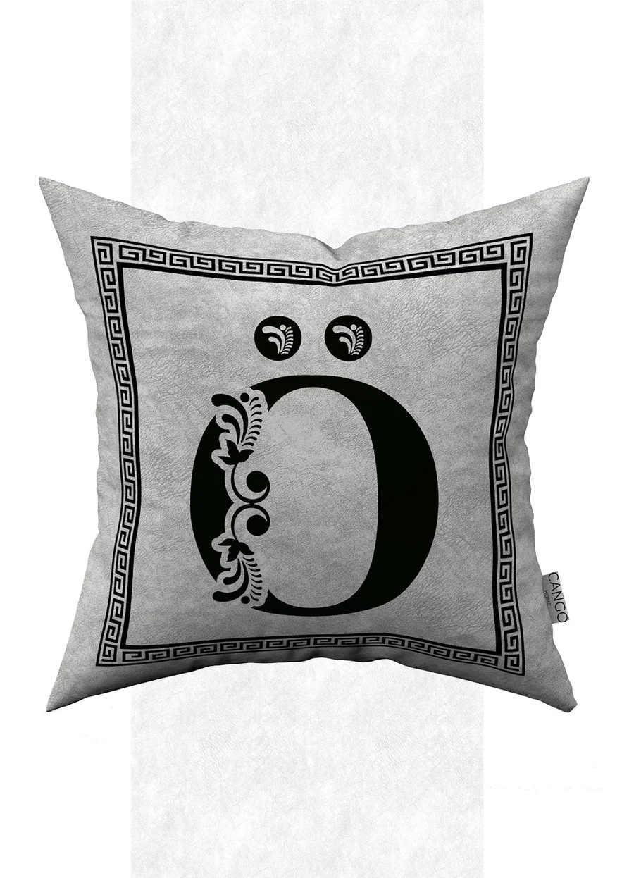 Cango Home Double Sided Digital Printed Letter Throw Pillow Cover - Letter O