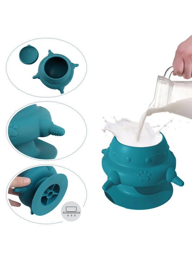 ITODA Puppy Feeder 235 ml Pet Milk Water Bowl 4 Nipples Silicone Pet Feeding Station Multifunctional Puppy Bottles for Nursing - Image 2