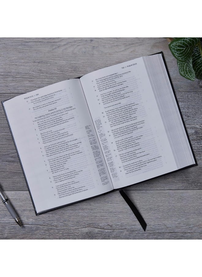 NKJV, Single-Column Reference Bible, Verse-by-verse, Black Bonded Leather, Red Letter, Comfort Print (Thumb Indexed)  - Image 5