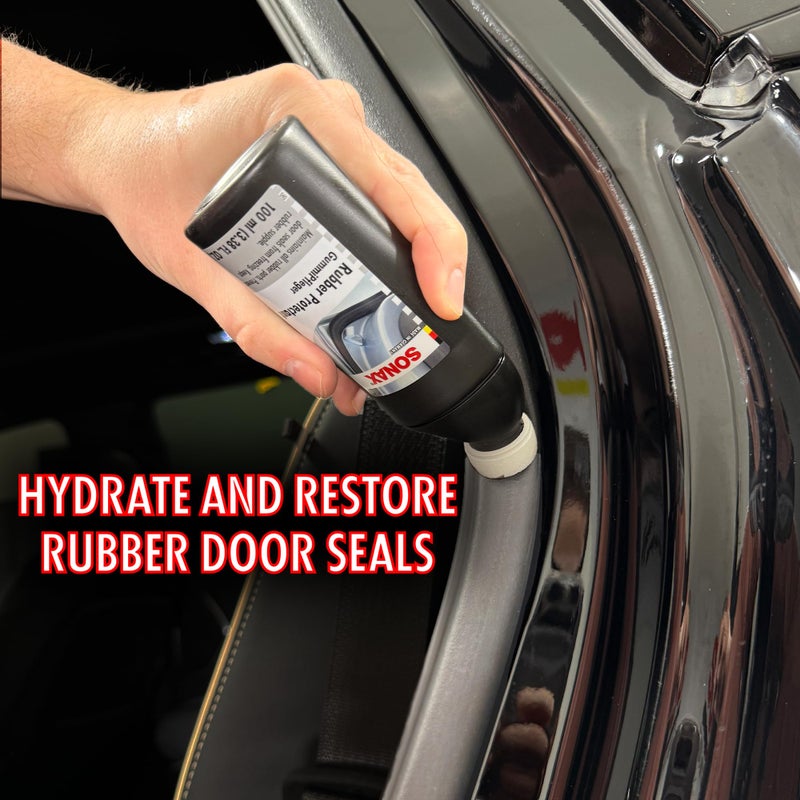 SONAX سونكس 03401000 واقي مطاطي جوممي بفلجر، 3.38 أونصة سائلة، أسود - Image 5