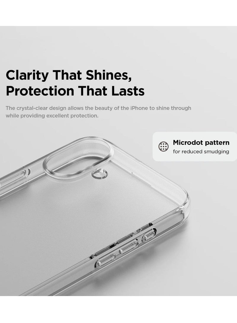 كريستال جراب هاتف شفاف لهاتف آيفون 16 - غطاء TPU صلب رفيع للغاية مقاوم للصدمات، جراب خلفي واقٍ شفاف تمامًا مقاوم للاصفرار مع حماية للكاميرا - Image 2