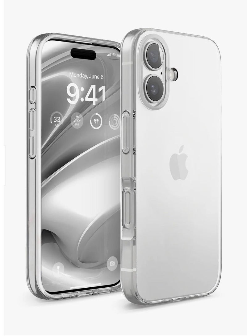 كريستال جراب هاتف شفاف لهاتف آيفون 16 - غطاء TPU صلب رفيع للغاية مقاوم للصدمات، جراب خلفي واقٍ شفاف تمامًا مقاوم للاصفرار مع حماية للكاميرا - Image 1