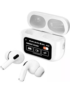 A9 Pro TWS Touch Screen Wireless Earbuds – Bluetooth Active Noise Cancelling Sport Headphones
