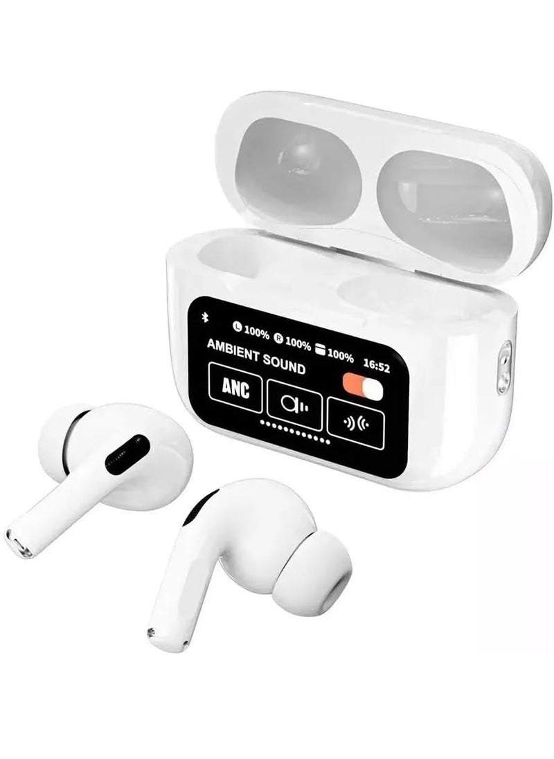 Generic - A9 Pro TWS Touch Screen Wireless Earbuds – Bluetooth Active Noise Cancelling Sport Headphones - Image 1