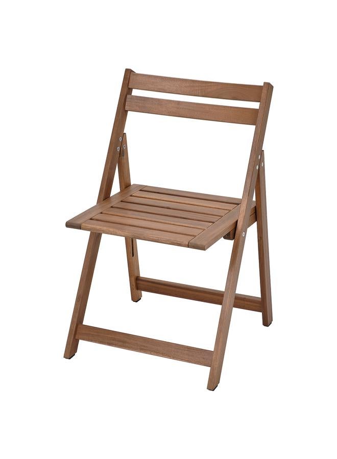 Zaboon Chair, Outdoor, Foldable/Light Brown Stained - Image 1