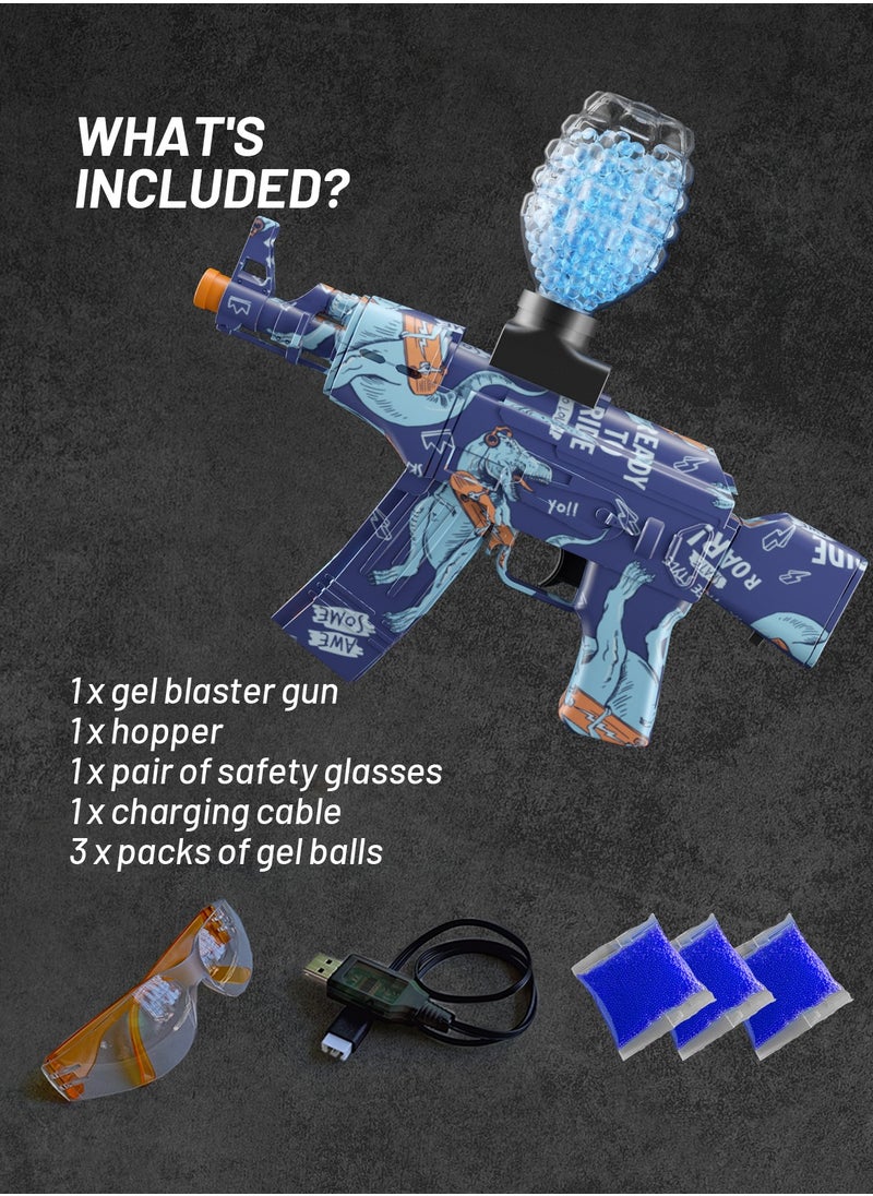 Automatic AK47 Dinosaur Water Splatter Gun Gel Blaster Toy Gun