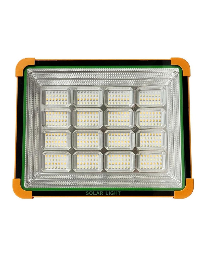 ماركة غير محددة مصباح LED يعمل بالطاقة الشمسية قابل لإعادة الشحن مع 336 مصباح LED، بطارية 15000 مللي أمبير/ساعة، شحن USB والطاقة الشمسية، مقاوم للماء IP66، وظيفة بنك الطاقة، وقت تشغيل من 7 إلى 15 ساعة، حامل وخطاف قابل للتعديل، 27.5 × 21.5 سم، مصباح طوارئ للتخييم والعمل في الهواء الطلق  - Image 1