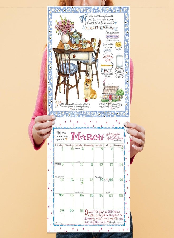 TF Publishing 2026 Susan Branch Wall Calendar - Large Grids for Appointments and Scheduling - Vertical Monthly Wall Calendar 2026 with Premium Matte Paper for Home and Office Organization - 12x12in - Image 5