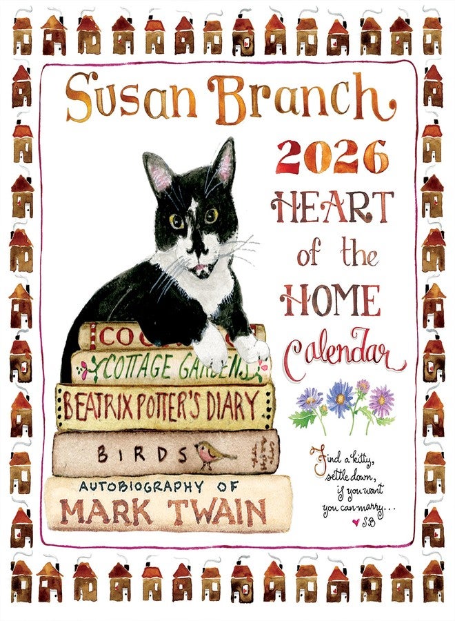 TF Publishing 2026 Susan Branch Wall Calendar - Large Grids for Appointments and Scheduling - Vertical Monthly Wall Calendar 2026 with Premium Matte Paper for Home and Office Organization - 12x12in - Image 1