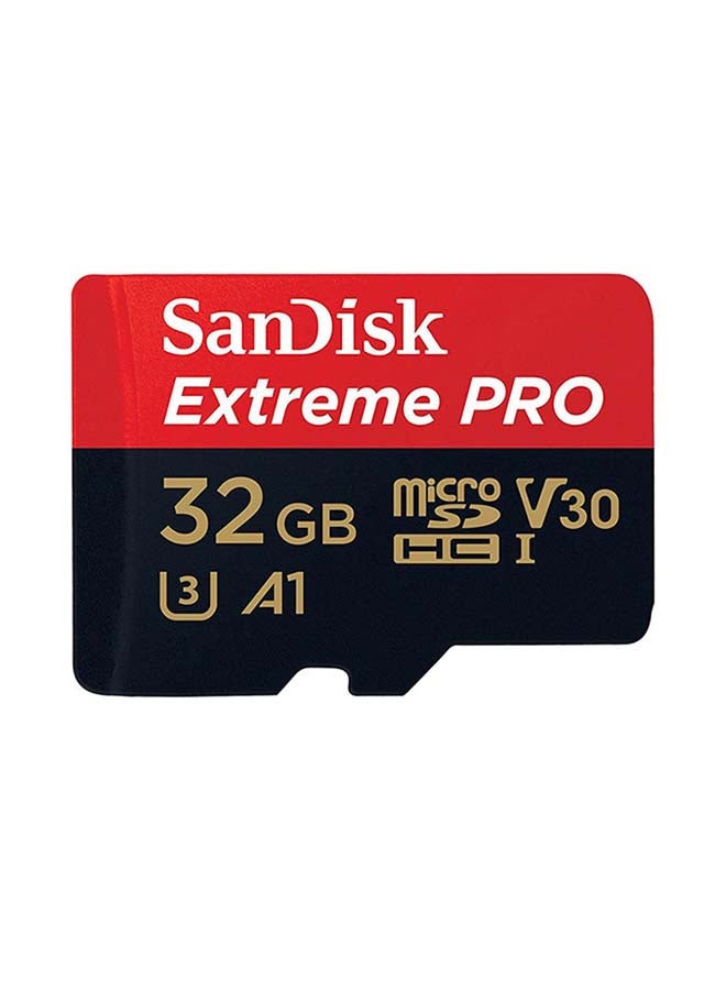 sandisk Extreme PRO microSDHC + SD Adapter + RescuePRO Deluxe 100MB/s A1 C10 V30 UHS-I U3 32 GB - Image 1