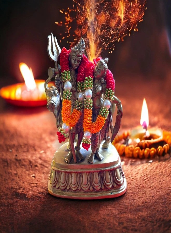 LOVENSPIRE مجموعة LoveNspire مكونة من 4 قطع Mini Idol Mala مقاس 4.5 بوصة God Goddess Haar Makhmali Bhagwan Haar Idol Diwali Pooja Item Garland لإطار الصورة God Shringar Mala القابل لإعادة الاستخدام - Image 5
