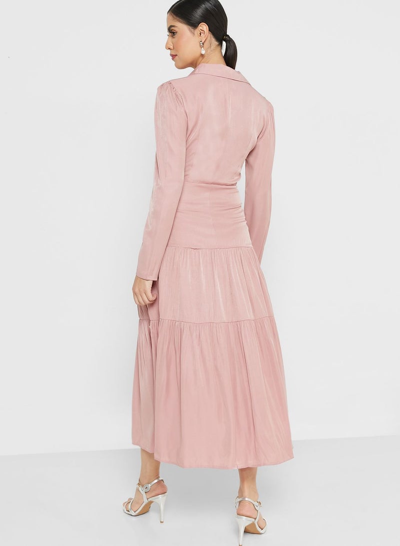 ELLA High Neck Tiered Dress  - Image 2