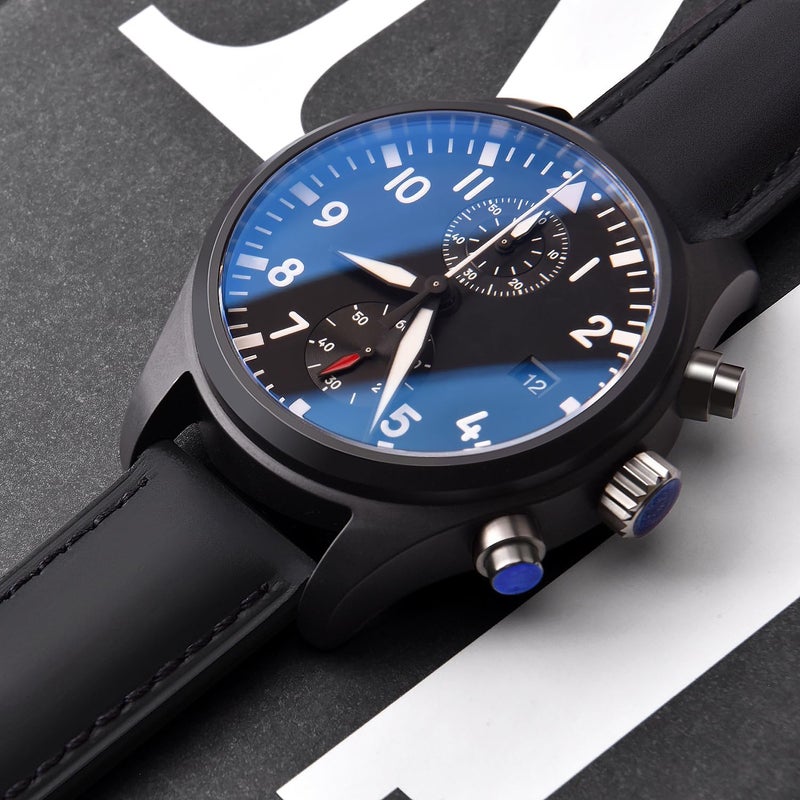 Ritche حزام ساعة ريتشي الأصلي من الجلد الأسود لساعات جالاكسي ووتش 6 كلاسيك أوميغا × سواتش مونسواتش 20 مم حزام ساعة جلد عتيق سريع الإطلاق، هدايا الفيل الأبيض، هدايا صغيرة للرجال - Image 2