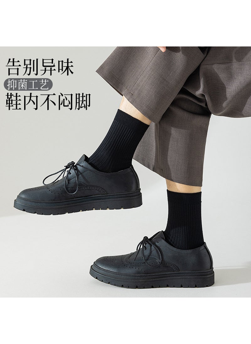 Generic - Cotton Business Socks Mens Breathable Mid-Calf White - Image 1