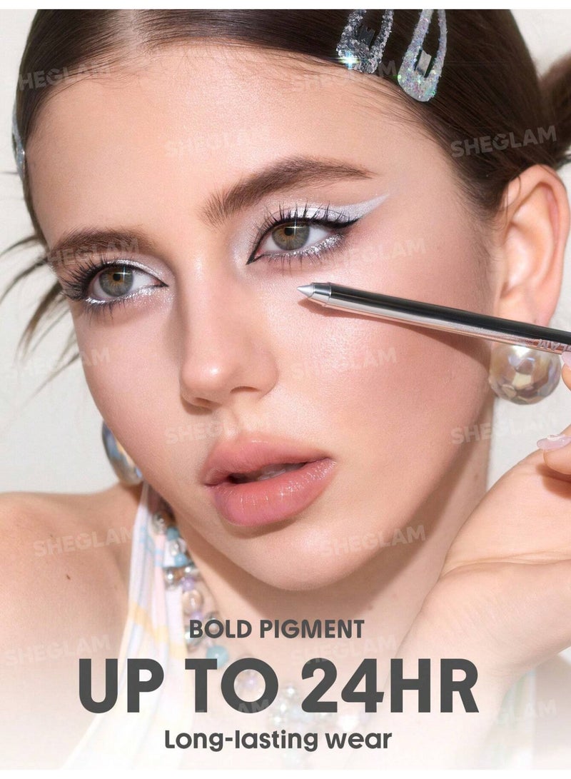 شيجلام Boldline Longwear Multi-Function Gel Liner- Silver Kohl Kajal silver - Image 4