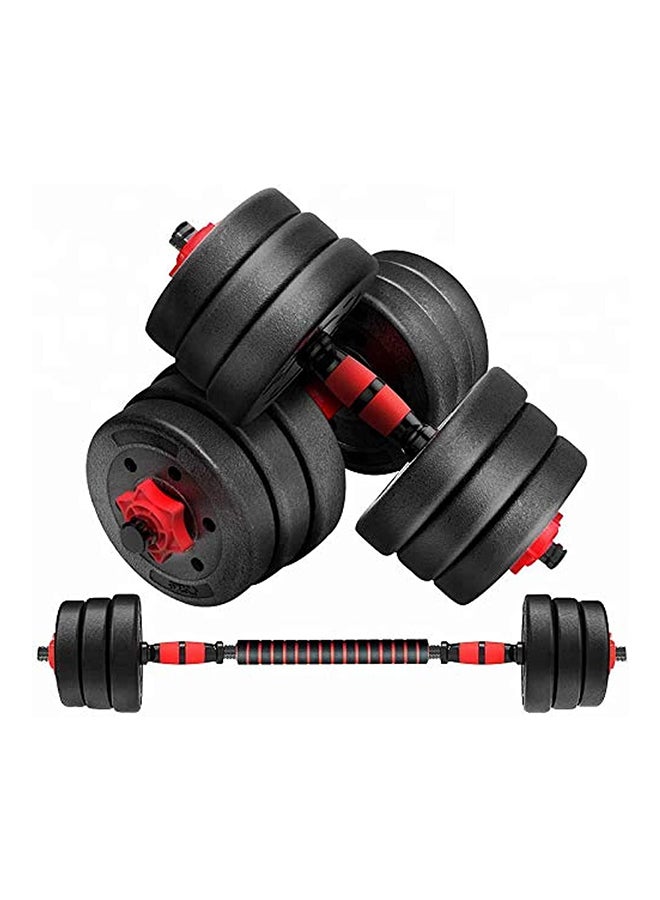 Max Strength Adjustable 2-in-1 Dumbbell & Barbell Weightlifting Set (30kg) - Image 1
