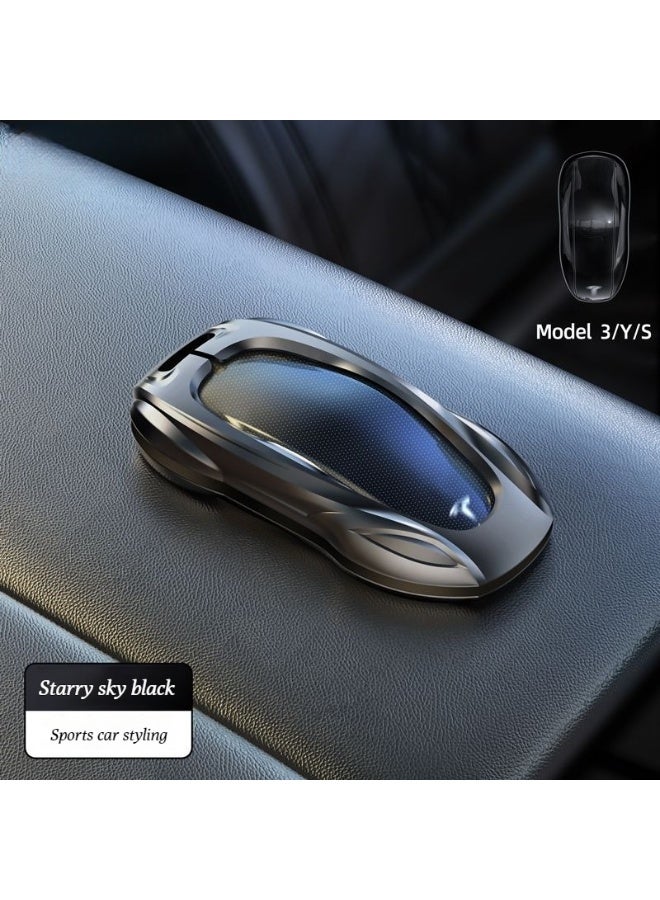Tesla Suitable for Tesla card keys, model 3_Y_S_X updated version car metal protective cover, high-end car key protective cover - Image 1