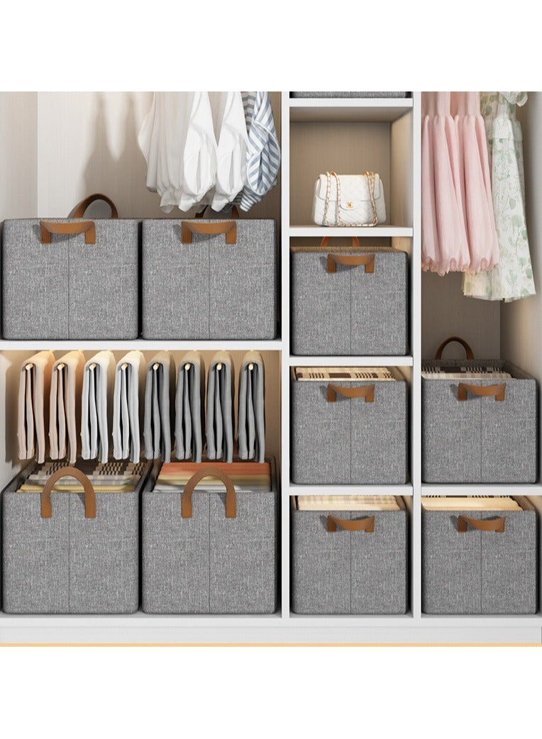 CityRiya-Long Large Wardrobe Clothes Organizers Sock Underwear Drawer Organizer Dividers 5 Pack Collapsible Cabinet Closet Storage Boxes Stackable Drawer Organizer Storage Bin Container for Clothes, Pants, Belt  - Image 3