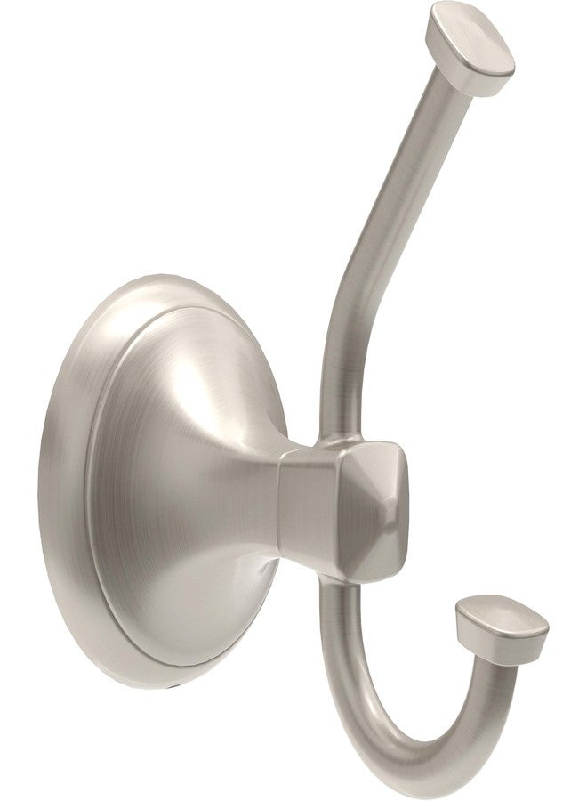 Delta Double Towel Hook for Bathroom or Kitchen| Brushed Nickel | Esato Accessories - Image 1
