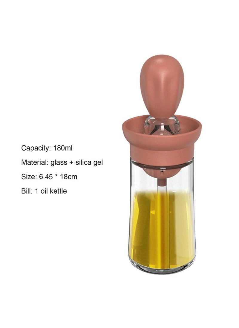 svk dream SVK Dream Olive Oil Bottle with Silicone Brush Dropper Oil Bottle Measuring Oil Dispenser, Sauce, Ketchup Container for Kitchen, Cooking, Frying, Baking, BBQ(Multi)  - Image 2
