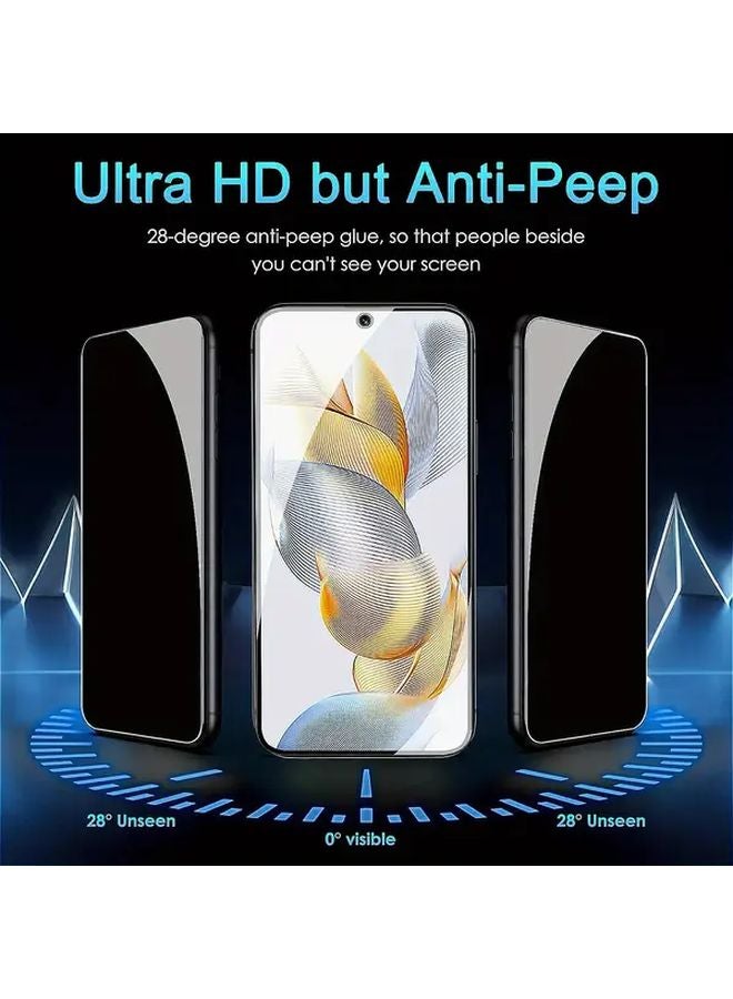 2pcs Privacy Tempered Glass Screen Protector For Honor X7c Anti Spy Smooth Surface - Image 5