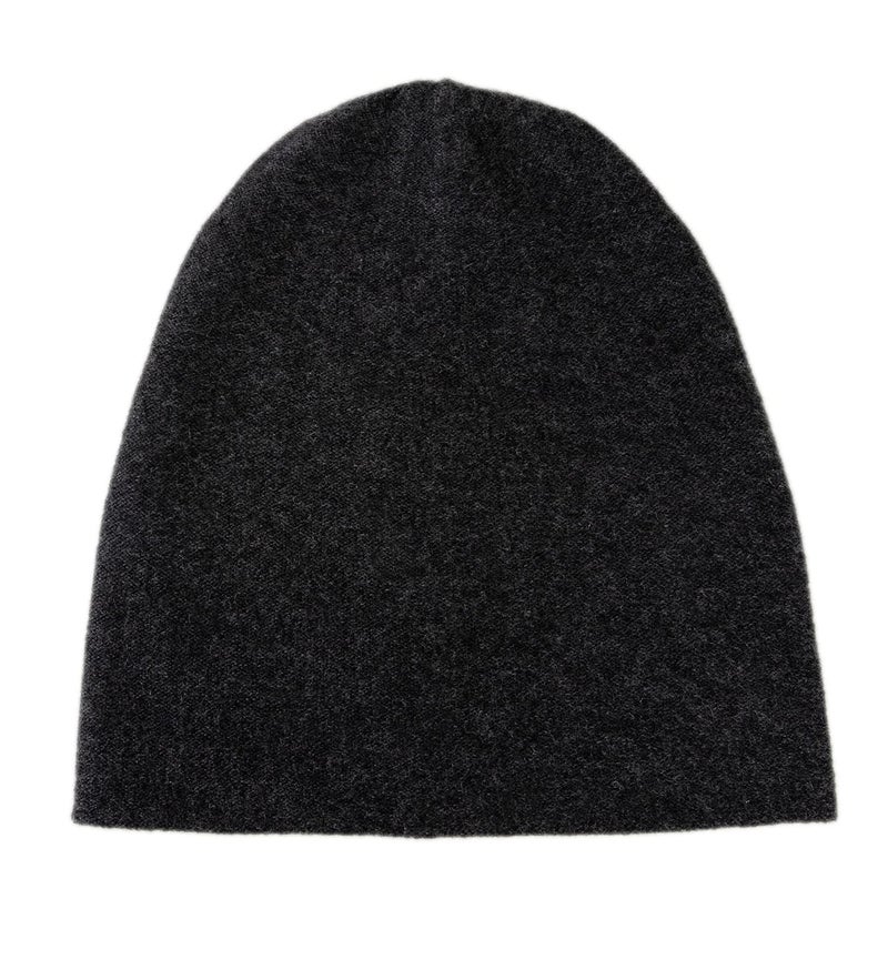 Villand 100% Cashmere Beanie for Women and Men with Gift Box, Oversized Soft Knitted Hat, Double-Layered Cashmere Ski Cap (Charcoal Gray) - Image 3