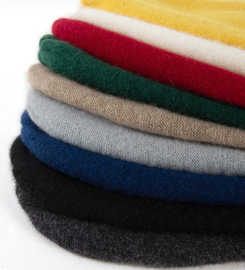 Villand 100% Cashmere Beanie for Women and Men with Gift Box, Oversized Soft Knitted Hat, Double-Layered Cashmere Ski Cap (Charcoal Gray) - Image 5
