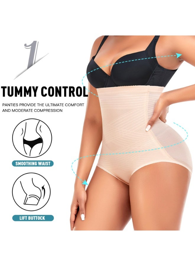 Nicor High Waist Belly Hip Control Corset Seamless Shapewear Tummy Control Shapewear Panties  Beige - Image 3