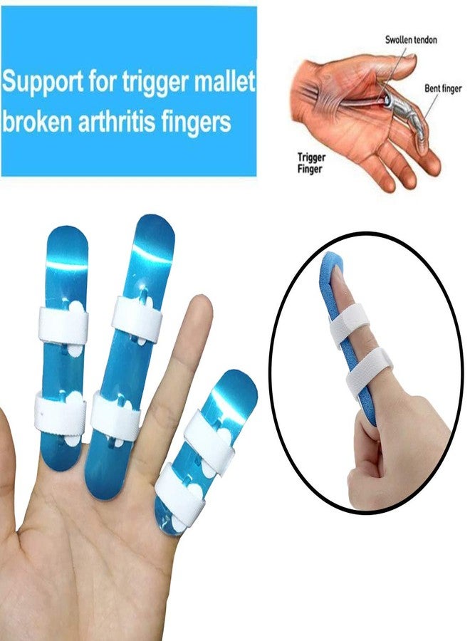 Mcvcoyh Finger Splints, 3-Size Pack Trigger Finger Brace Support, Mallet Finger Splints for Finger Broken, Sprains, Jammed, Fractured Fingers - Image 4