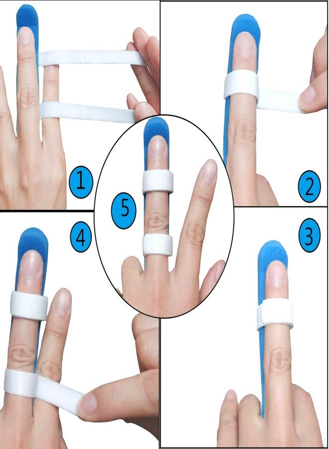 Mcvcoyh Finger Splints, 3-Size Pack Trigger Finger Brace Support, Mallet Finger Splints for Finger Broken, Sprains, Jammed, Fractured Fingers - Image 5