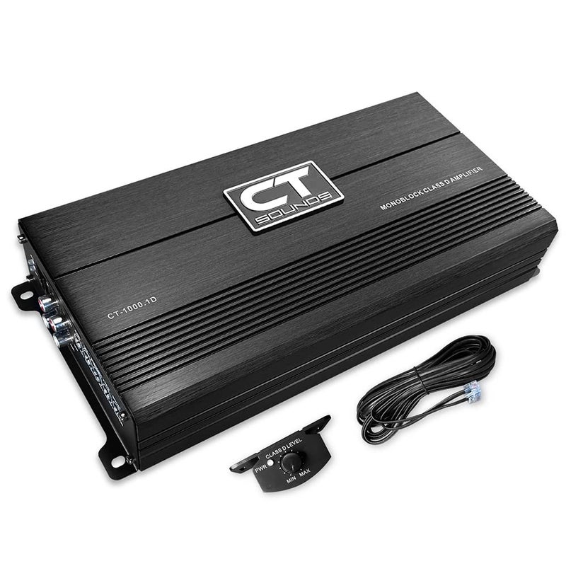 مضخم الصوت أحادي القناة CT Sounds CT10001D من فئة D للسيارات 1000 واط RMS