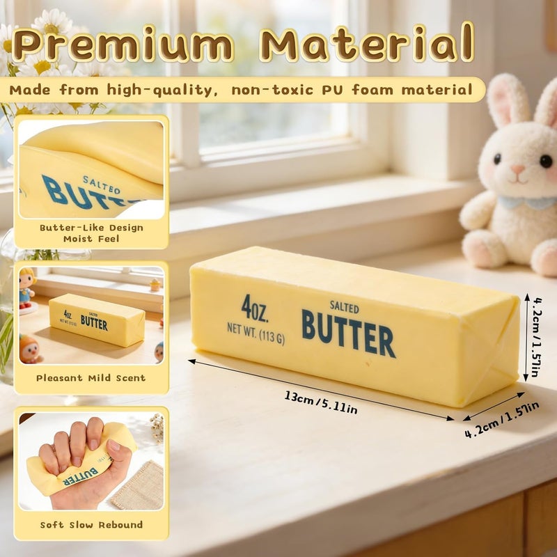 Slow Rebound Cute Butter Squeeze Stress Balls - Stress Relief Fidget Toys for Kids - Image 3