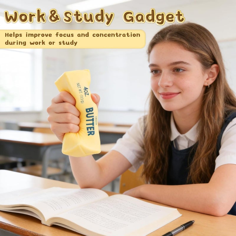 Slow Rebound Cute Butter Squeeze Stress Balls - Stress Relief Fidget Toys for Kids - Image 5