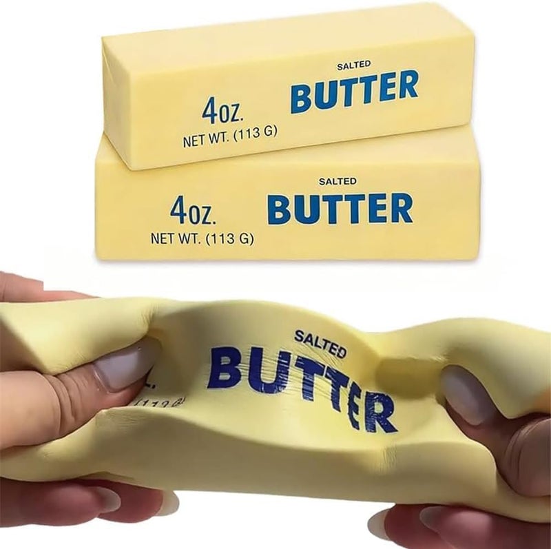 Slow Rebound Cute Butter Squeeze Stress Balls - Stress Relief Fidget Toys for Kids - Image 1