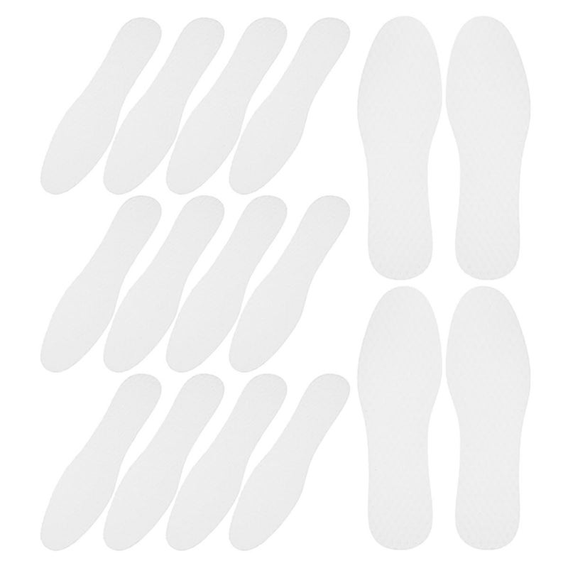 Disposable Sweat Absorbing Shoe Inserts 20 Pairs White Paper Pulp For Sports Running Hiking - Image 2