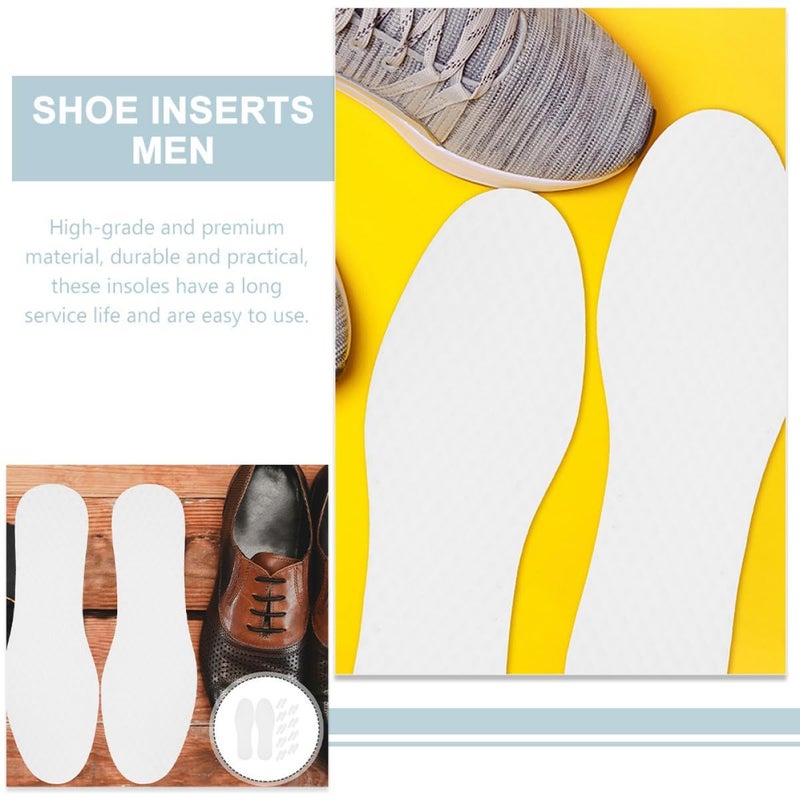 Disposable Sweat Absorbing Shoe Inserts 20 Pairs White Paper Pulp For Sports Running Hiking - Image 4