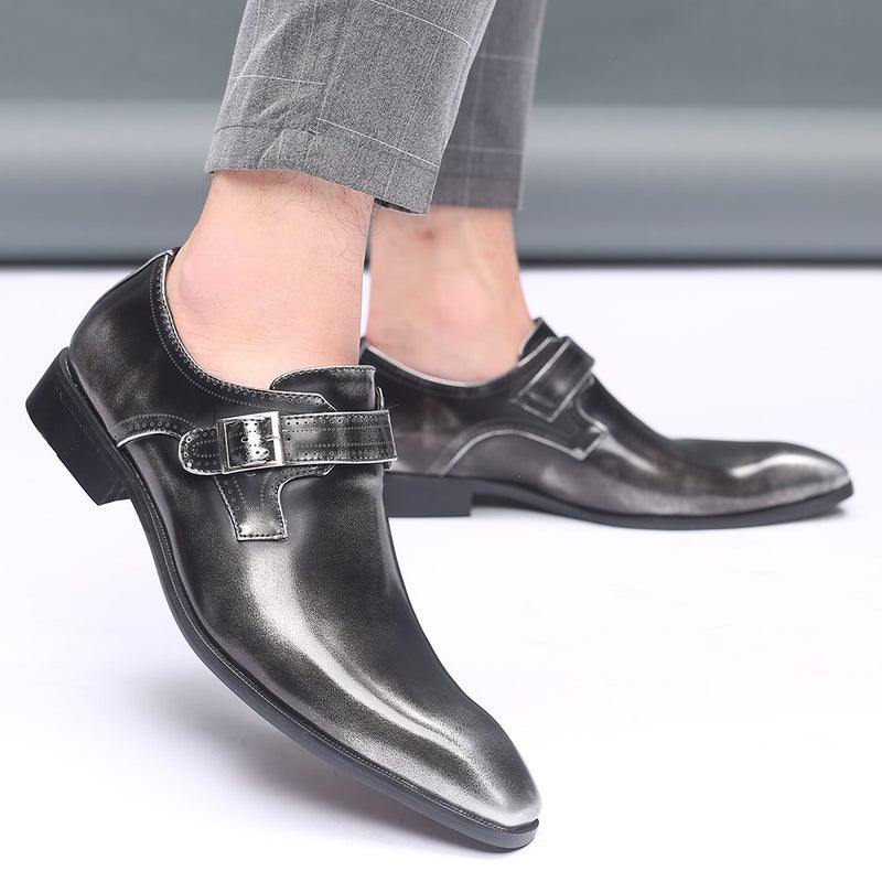 Spring Men'S Leather Shoes Business Casual Formal Men'S Shoes Square Leather Shoes Large Size Men'S Shoes Dropshipping - Image 4