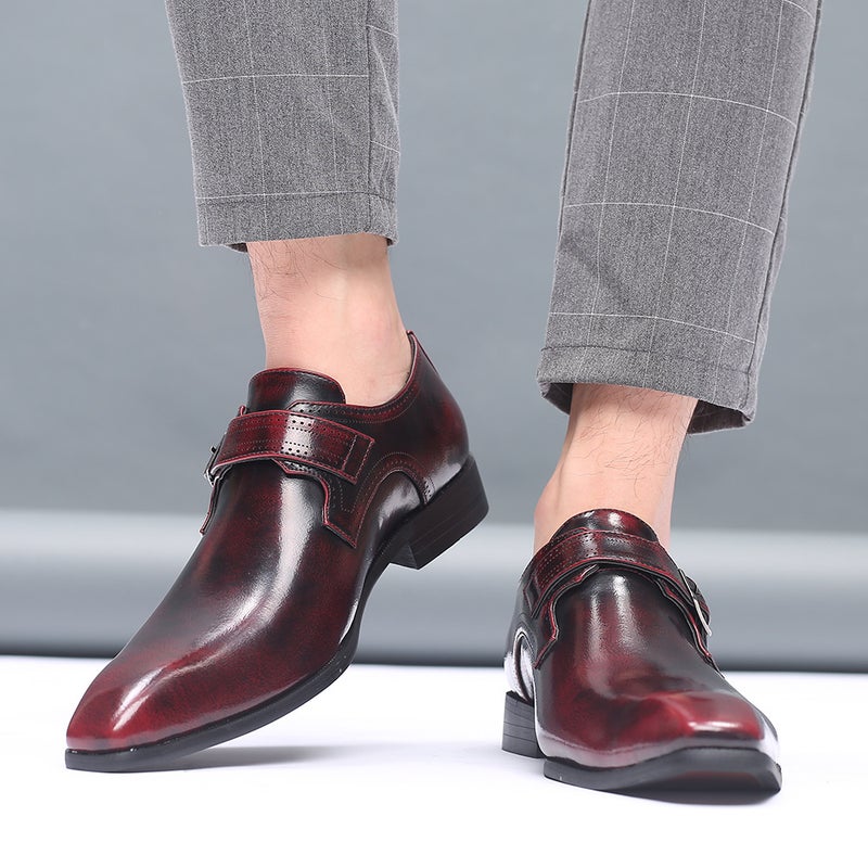 Spring Men'S Leather Shoes Business Casual Formal Men'S Shoes Square Leather Shoes Large Size Men'S Shoes Dropshipping - Image 2