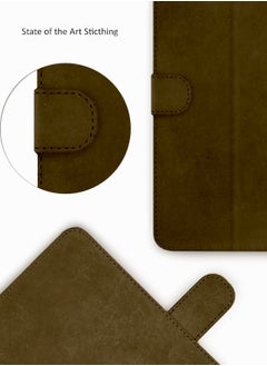 Wtech PU Leather Magnetic Closure Flip Case Cover For Samsung Galaxy Tab A9+ / A9 Plus 5G 2023 (X210 X215 X216) 11.0 Dark Brown  - Image 3