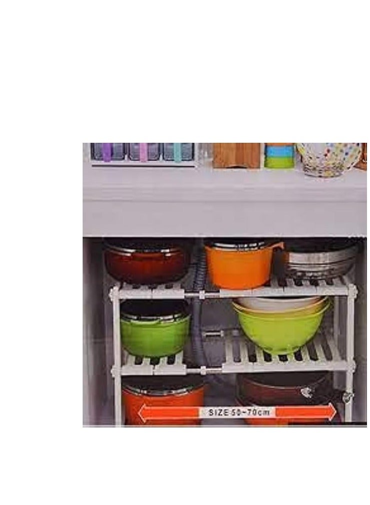 under the sink rack organizer- pool space arrangement frame - easy to assemble - Image 3