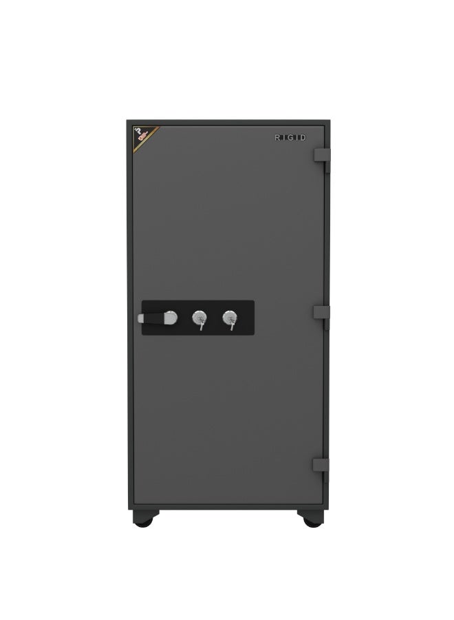 RIGID Fire Resistant Safe with Key Lock, 300Kg  - Image 1